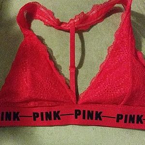 Pink bra